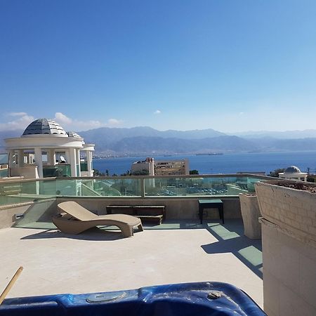 Palmore Top Luxury Penthause With Juccuzi First Line Of The Seaside Leilighet Eilat Eksteriør bilde